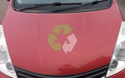NISSAN NOTE BONNET 2010 PAINT A32
