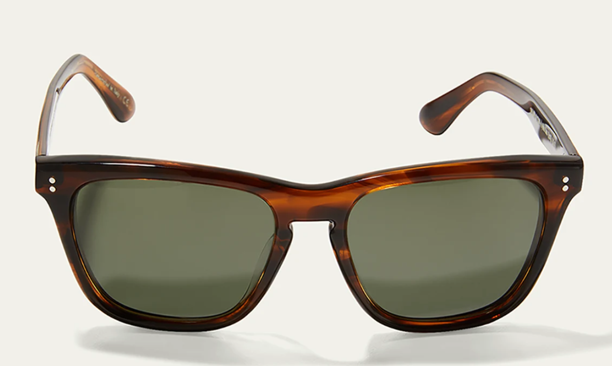 Pre-owned Oliver Peoples Lynes Polarized Sun Tuscany Tortoise /g-15 Polar Msrp $684 Rare In Gray