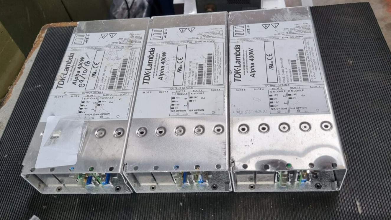 TDK-LAMBDA ALPHA 400W CA400 24K 15/15E H47180 POWER SUPPLY