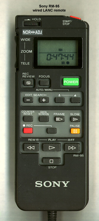 Sony LANC RM-95 Adjusting Remote Controller or Remote
