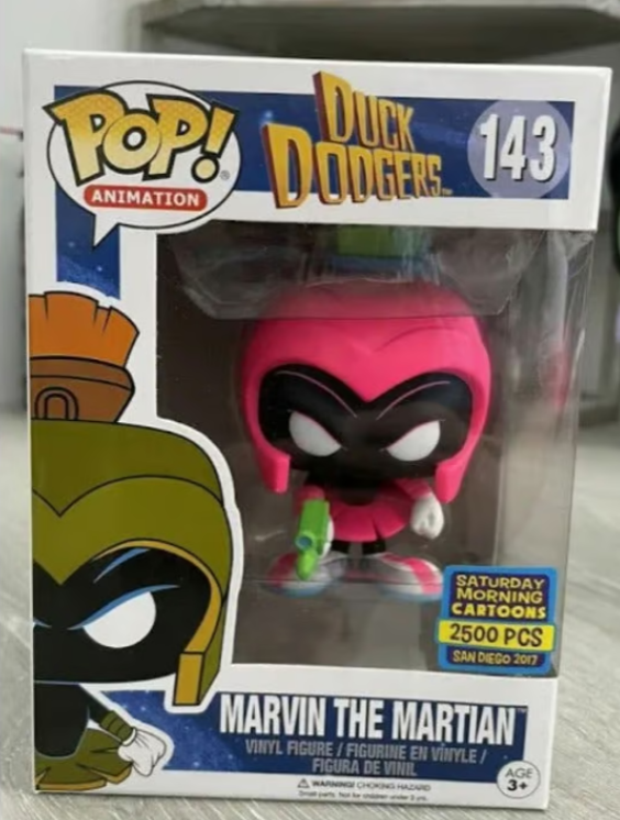 Duck Dodgers Funko Pop! Marvin the Martian (Pink) #143 (LE Duck Dodgers Funko Pop! Marvin the Martian (Pink) #143 (LE