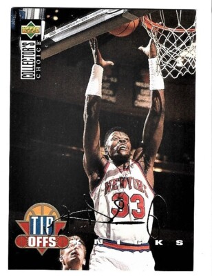 1994-95 Collector's Choice FRENCH Gold Signature Basketball Patrick Ewing #183