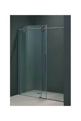 72 in. Frameless Shower Door in Clear Glass Hardware [ID 81403]