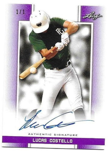 2019 Leaf Perfect Game National Showcase - Lucas Costello #BA-LC2