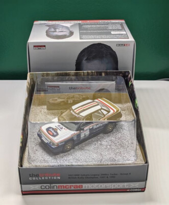 Corgi Tribute Collection Colin McRae Rallying Subaru Legacy new in box VA11800