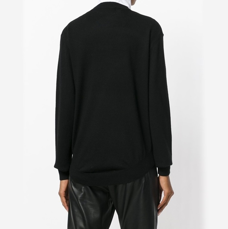 Pre-owned Markus Lupfer Sequin Heart And Arrow Joey Jumper / Kn2012 In Black