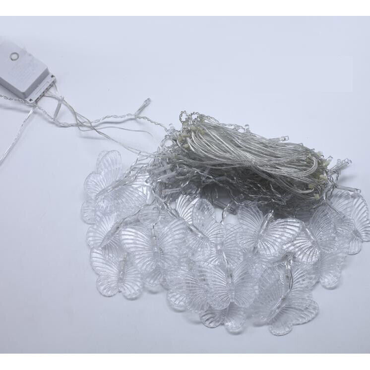 Butterfly 96 LED Fairy String Curtain Lights Lamp Christmas Party Wedding Decor