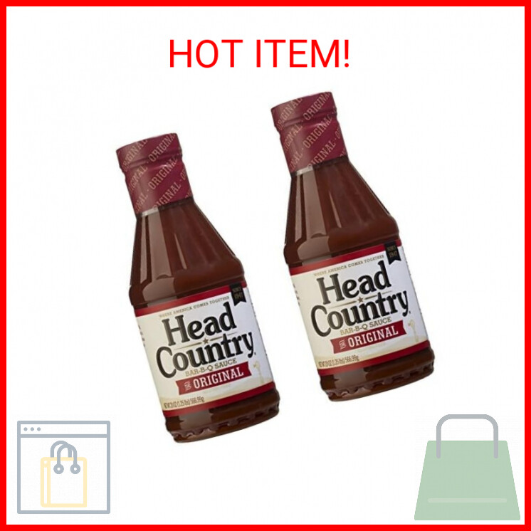 Head Country Bar-B-Q Sauce, Original Flavor, 20 oz (Pack of 