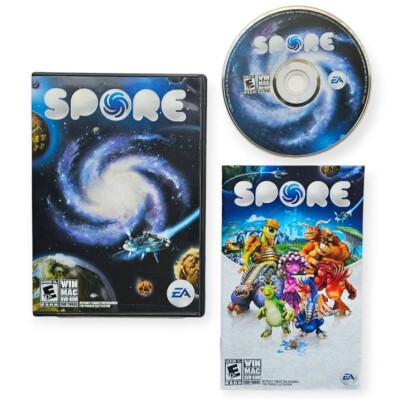 Spore PC Game DVD-ROM Electronic Arts Maxis 2008 Windows Mac Tested
