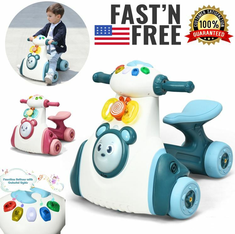Kids Tricycle Ride On Car Toys For 1 2 3 Year Old Boy Girl W