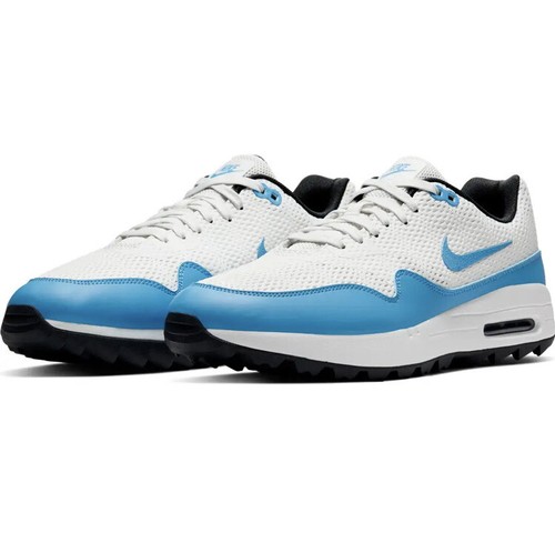 Nike Air Max 1 G Golf Shoes-White/University Blue Size 8.5