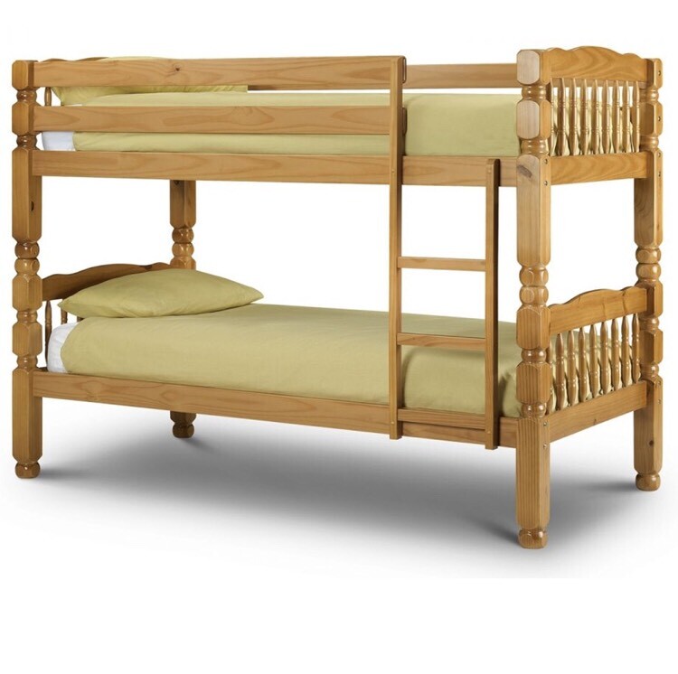 Oak wood bunk bed can be separated to single beds in Walthamstow
