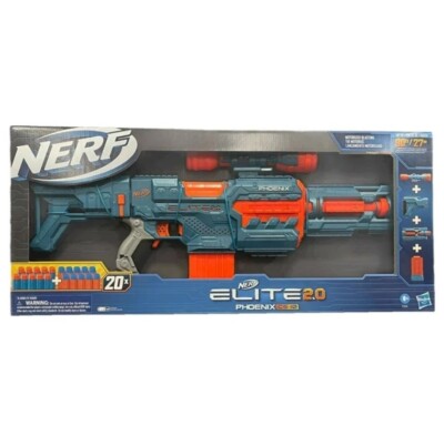 NEW* NERF CS-10 Phoenix Elite 2.0 Motorized Foam Dark Blaster