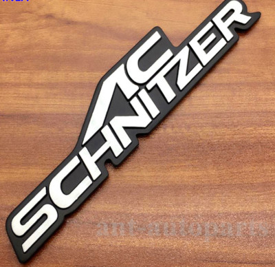 Metal AC Schnitzer Logo Emblems Car Badge Decal Sticker Auto Trunk Rear Tailgate