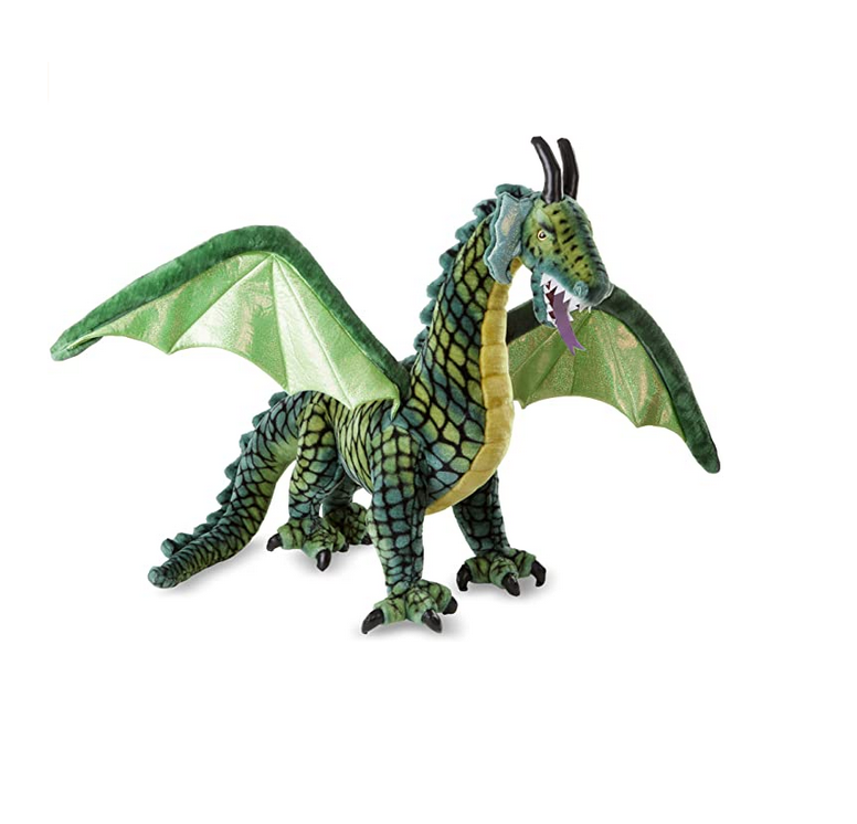 Melissa Doug Lifelike Plush Giant Winged Dragon Stuffed Animal