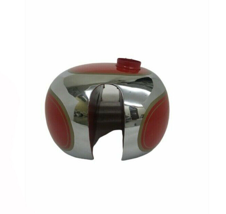For Panther M100 600cc Red Painted Chrome Gas Fuel Petrol Gas Tank 1947-1953 