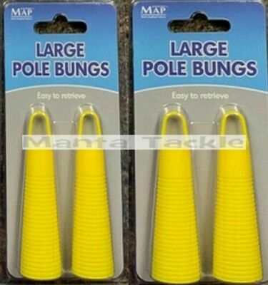 NEW Map 4 x POLE BUNGS Large Pole Bung Elastic 8 to 20 Power Top 2 3 4 Kit Box