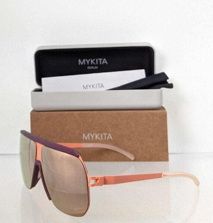Pre-owned Mykita Brand Authentic  & Bernhard Willhelm Sunglasses Wolfi 349 64mm Frame In Grey & Flash Mirror