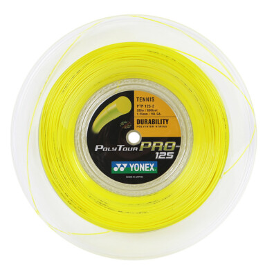 YONEX POLYTOUR PRO 125 1.25mm 200m 16L Tennis String Yellow