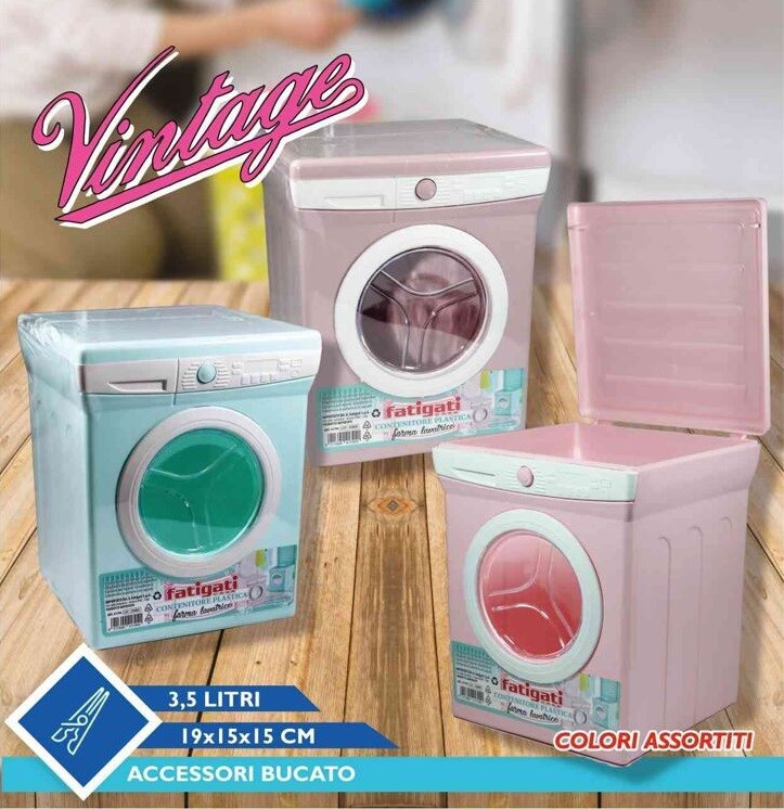 Box Contenitore Porta Detersivo In Polvere Lavatrice Lavastoviglie 3,5Lt hmj