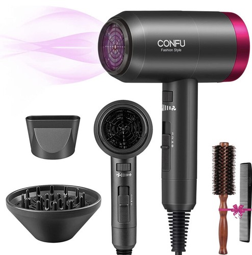 Ionic Hair Dryer 1800W Portable Lightweight Blow Dryer, Fast