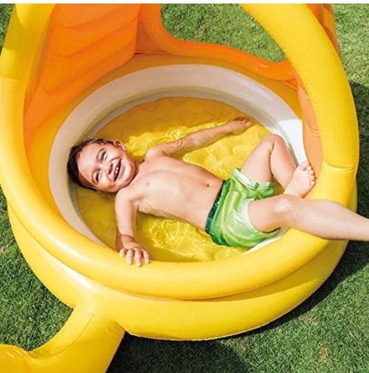 Intex Lazy Snail Shade Baby Swimming Pool Inflatable Backyard Lagoon 57124NP