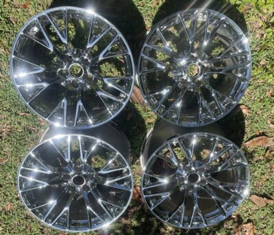 Corvette C7 ZO6 GM OEM Chrome Wheels Factory Rims Set Of 4 20x12-19x10 C6 5x120