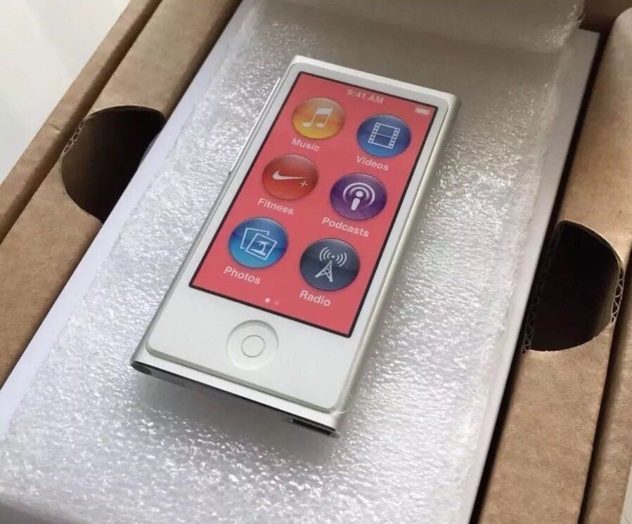 Apple Ipod Nano 7. Generation 7G Weiss Silber White Silver 16GB NEU NEW