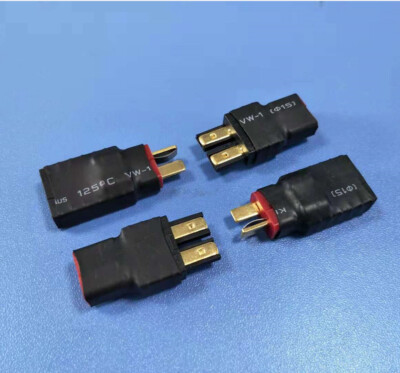2 pair Female to Deans T Plug Male Connector Adapter plug block Fit for Traxxas