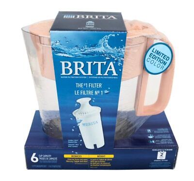 Brita Metro Water Filteration System Pitcher 6 Cup Pink BPA Free