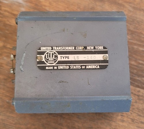 Vintage UTC LS-140 - Line to Line Transformer | eBay