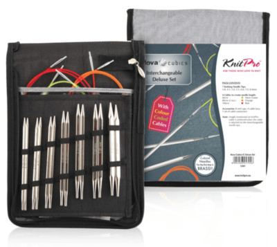 KnitPro ''Nova Cubics'' Interchangeable Circular Knitting Needles - Deluxe Set