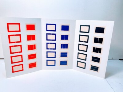 Orig. 1988 DONALD JUDD ''Untitled 1988''  SoHo Gallery  Card (Tri-Fold)