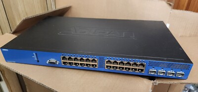Adtran 1534P RPS-EPS 24-Port PoE Ethernet Network Swtich 1702591G2