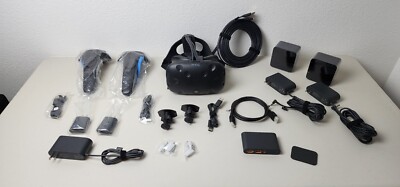 HTC Vive VR Headset Full Kit System + NEW 2 Controllers & 2 NEW Base Stations