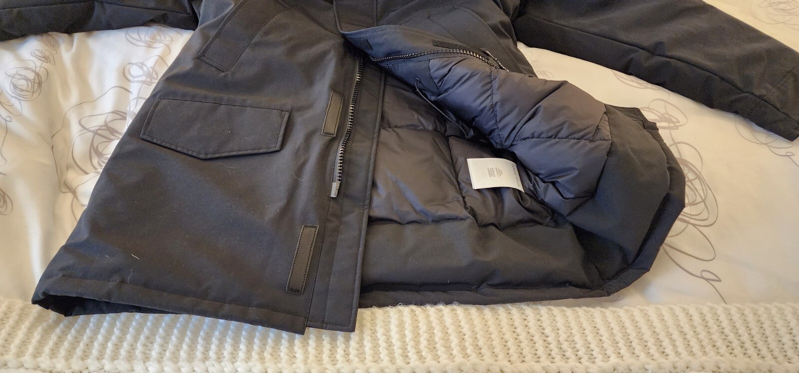 Pre-owned Canada Goose Latest "grey Label" Concept Edition Black  Langford Xl Parka