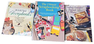 Lot Scrapbooking Instruction & Ideas Books Scrapbooks Pages Lot Of 3 Vintage Euc
