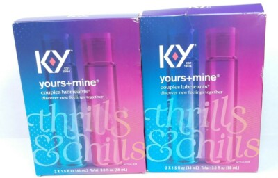 (2) K Y Yours + Mine Couples Lubricants ~EXP 10/24