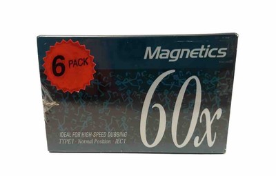 Magnetics 60x For High Speed Dubbing Cassette Tapes New In Package