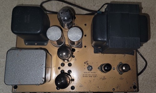 Vintage Heathkit W-5M Mono Tube Power Amplifier Amp Peerless EL34 Works