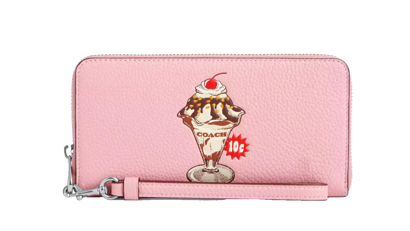 【新作　新品未使用】COACH/コーチ　グラフィック　ウォレットCU380 New Coach CU380 Long Zip Around Wallet with Sundae Graphic