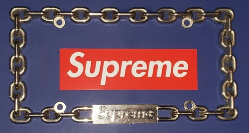 Supreme Chain License Plate Frame FW18 ☆SUPER DUPER RARE☆ 🔥🚙💪