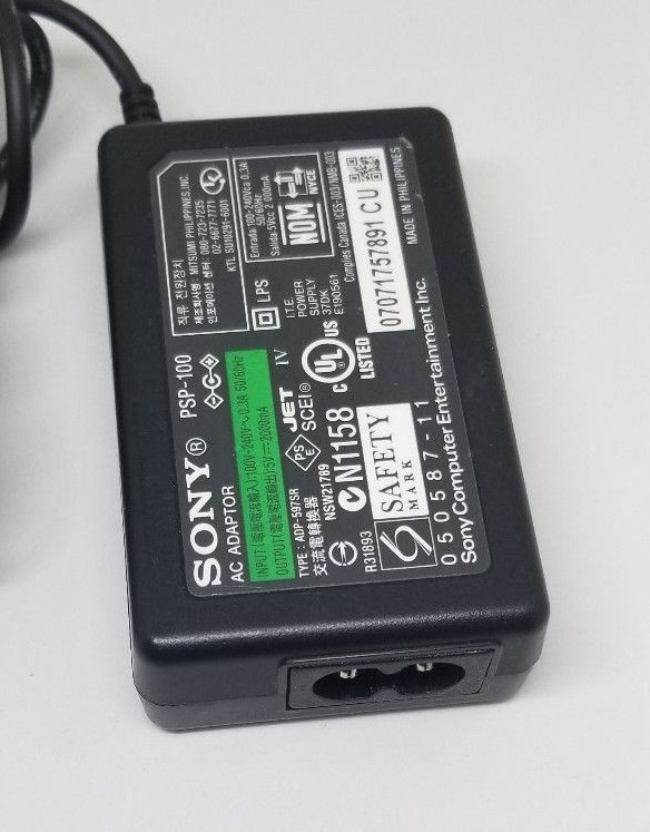 Official OEM AC Adapter for Sony PSP 1000, 2000 & 3000 - Wall Charger