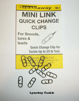 Breakaway Mini Link - Lead Clips, Quick Change Clips, Rig Clips, Rig Links.