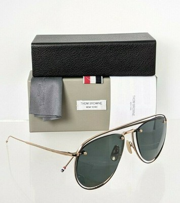 Pre-owned Dita Brand Authentic Thom Browne Sunglasses Tb 113-59-02 Gld-blk Tbs113 Frame In Green