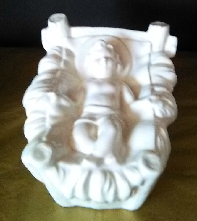 Nativity 1980  Large Ceramic Set   10 inches tall  Mary and Joseph