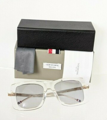 Pre-owned Dita Brand Authentic Thom Browne Sunglasses Tbs 419-a-03 Clr-gld Tbs419 Frame In Gray