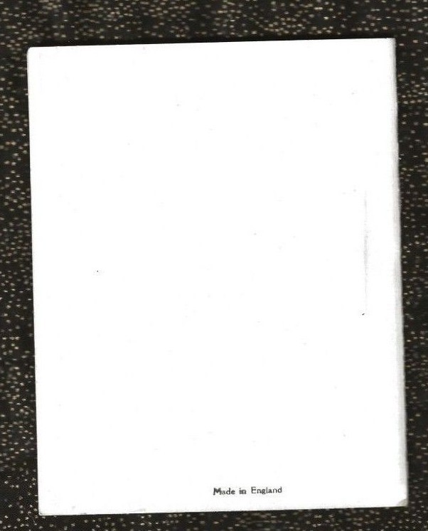 Vintage Victorian Christmas Card ROBIN on Holly Branch Made in England