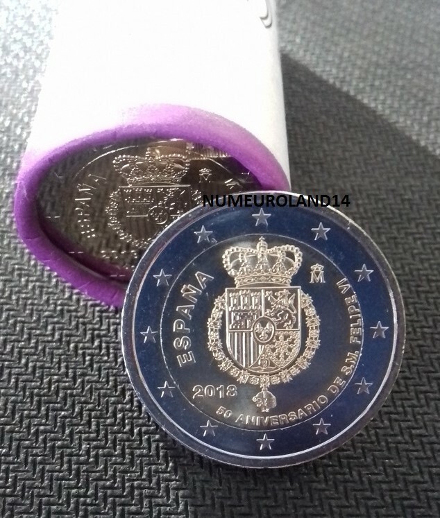 Dispo Rare 2 Euro Espagne 2018 CommÃ©Mo Felipe Vi Envoi En Suivi.