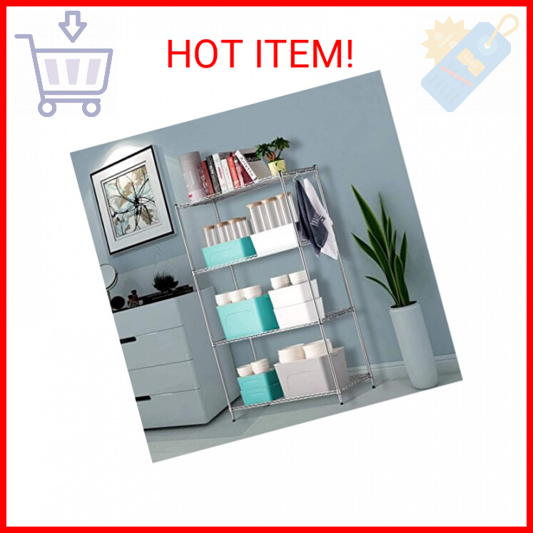 Wire Shelf Clips,40-Packs Wire Shelving Shelf Lock Clips for 1" Post- Shelving